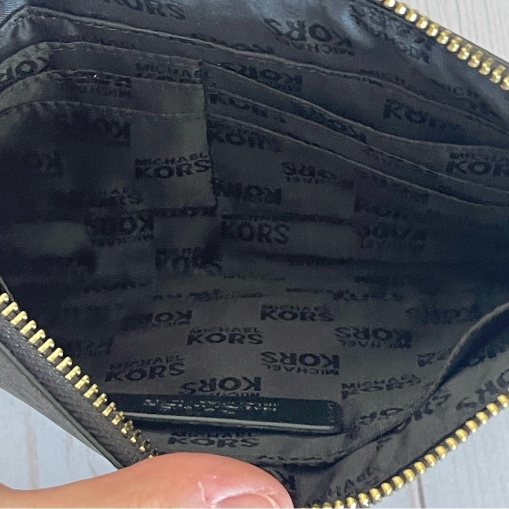 Michael Kors Black London Leather Clutch Wallet Double Decker Bus Card Holders - Picture 4 of 5